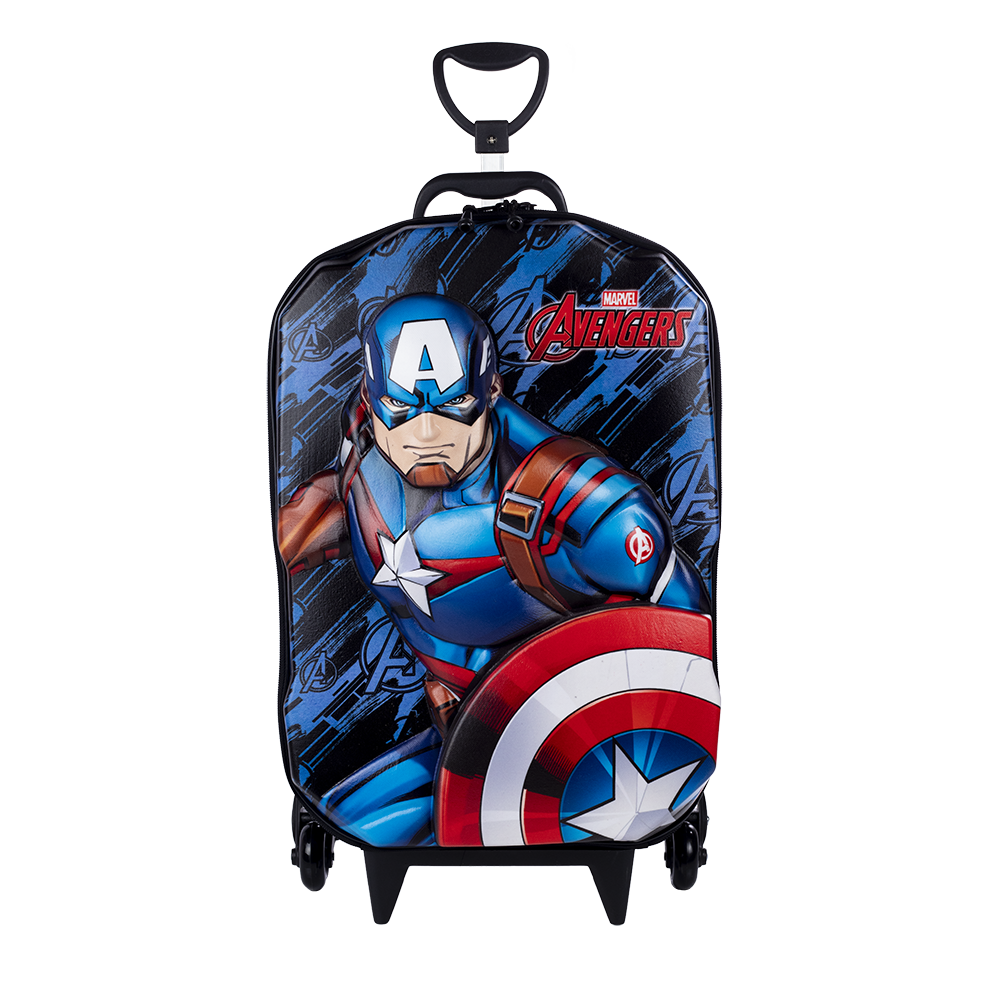 KIT Mochila Infantil com rodas Marvel Ave...