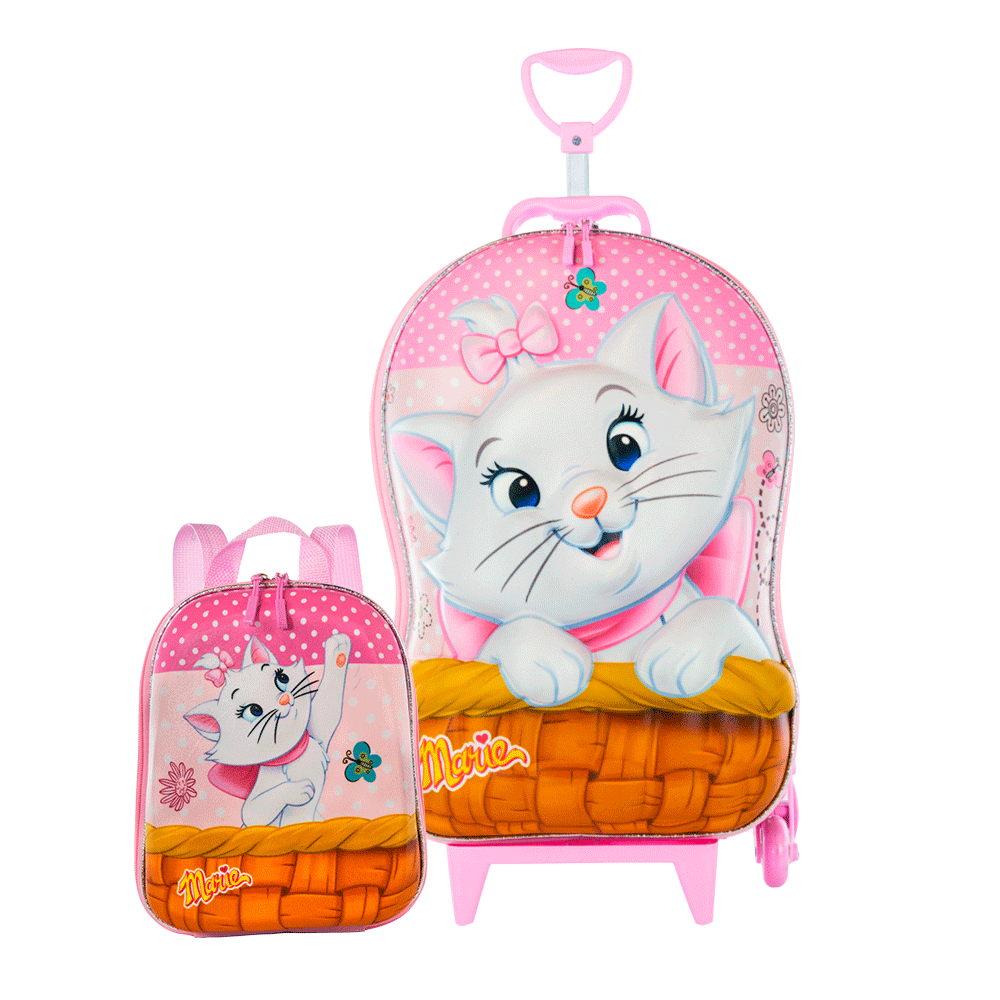 KIT - Mala Infantil e mochila P Marie Max...
